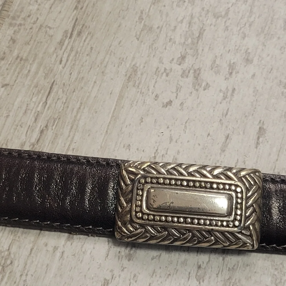 Brighton Vimtage Brown Leather Belt Size Small